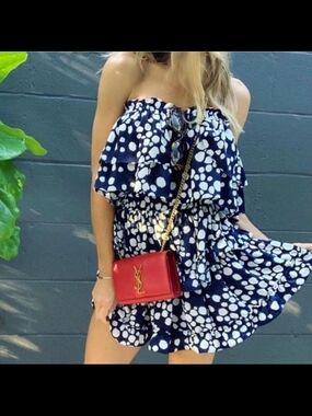 Misa Los Angelos Smocked Ruffle Mini Dress